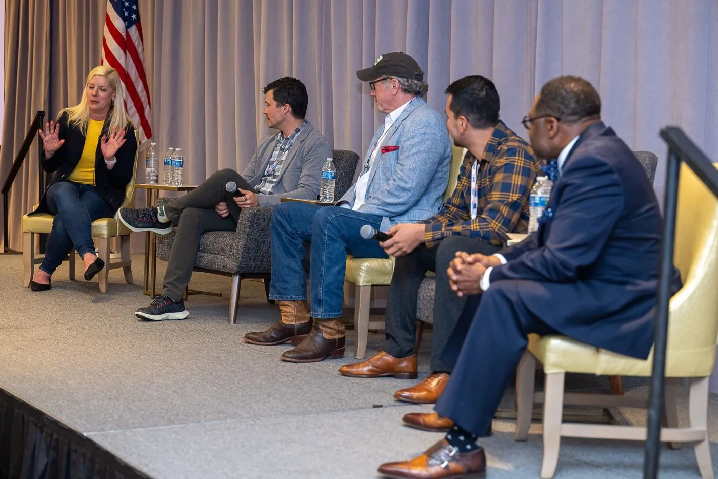 Otis McGregor on a leadership panel