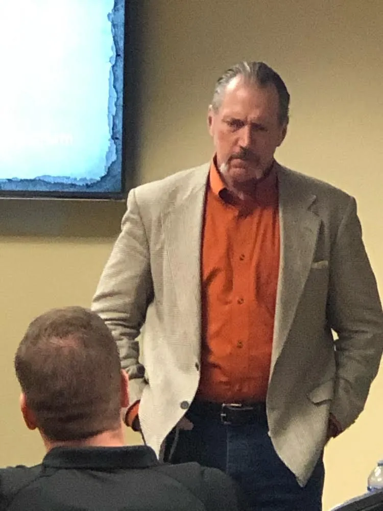 Otis McGregor coaching a leader