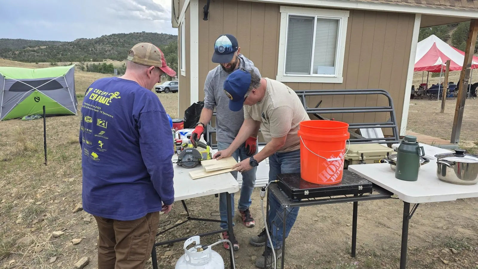 The camp kitchen