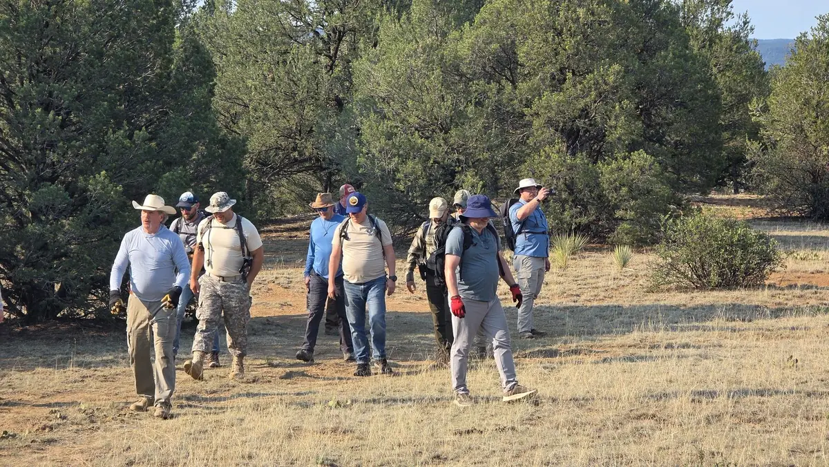 The morning hike at the 2026 retreat