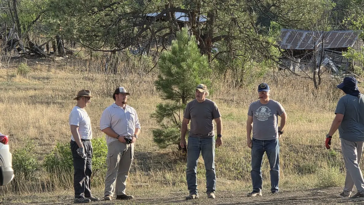 A line of leaders at M-5 Ranch, Colorado
